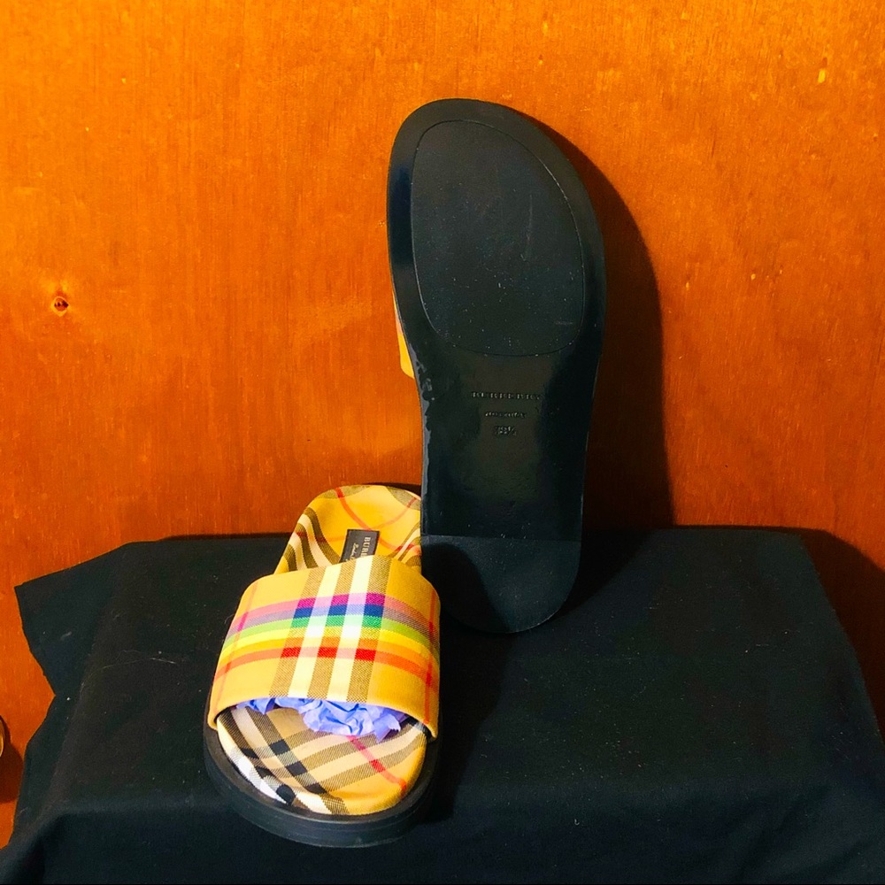 💚💚BURBERRY Ashmore Rainbow Slides💚💚 - Picture 6 of 8